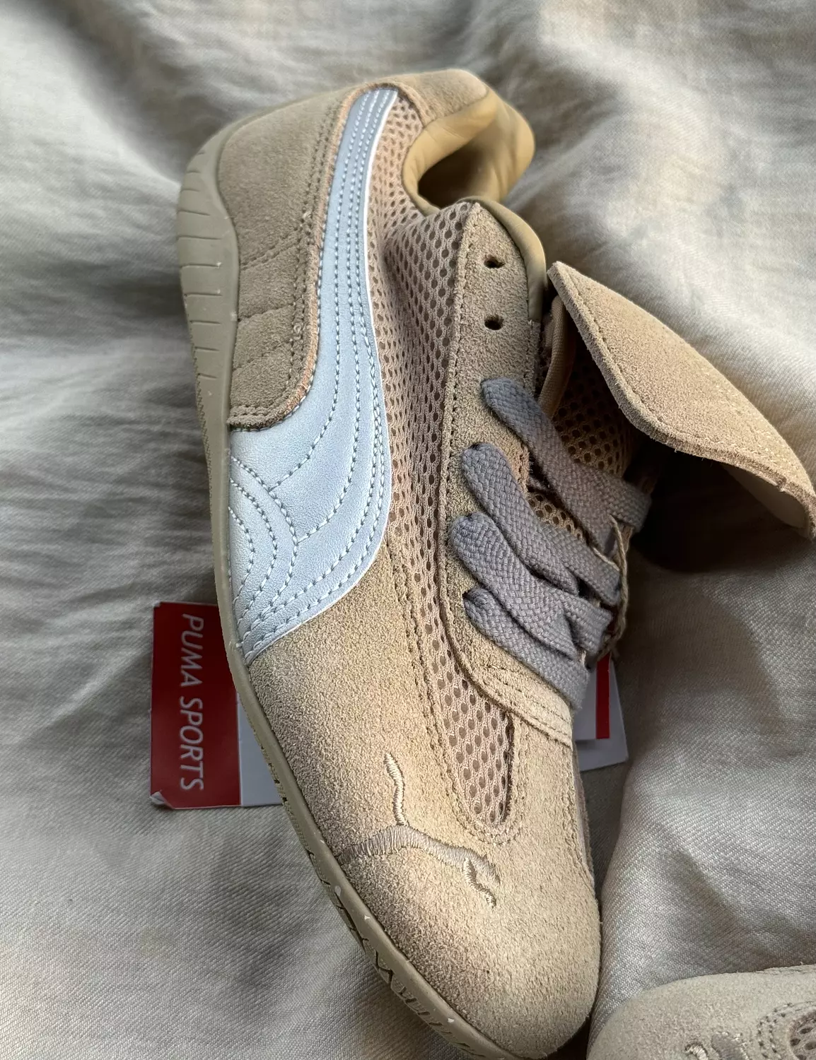 Puma x Open Yy Speedcat Prairie Tan Matte Silver 2