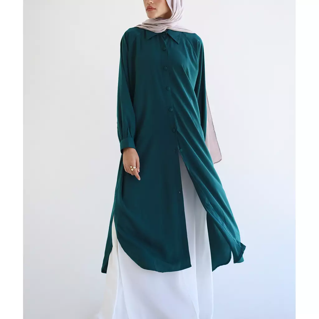 Evergreen Crepe Shirt