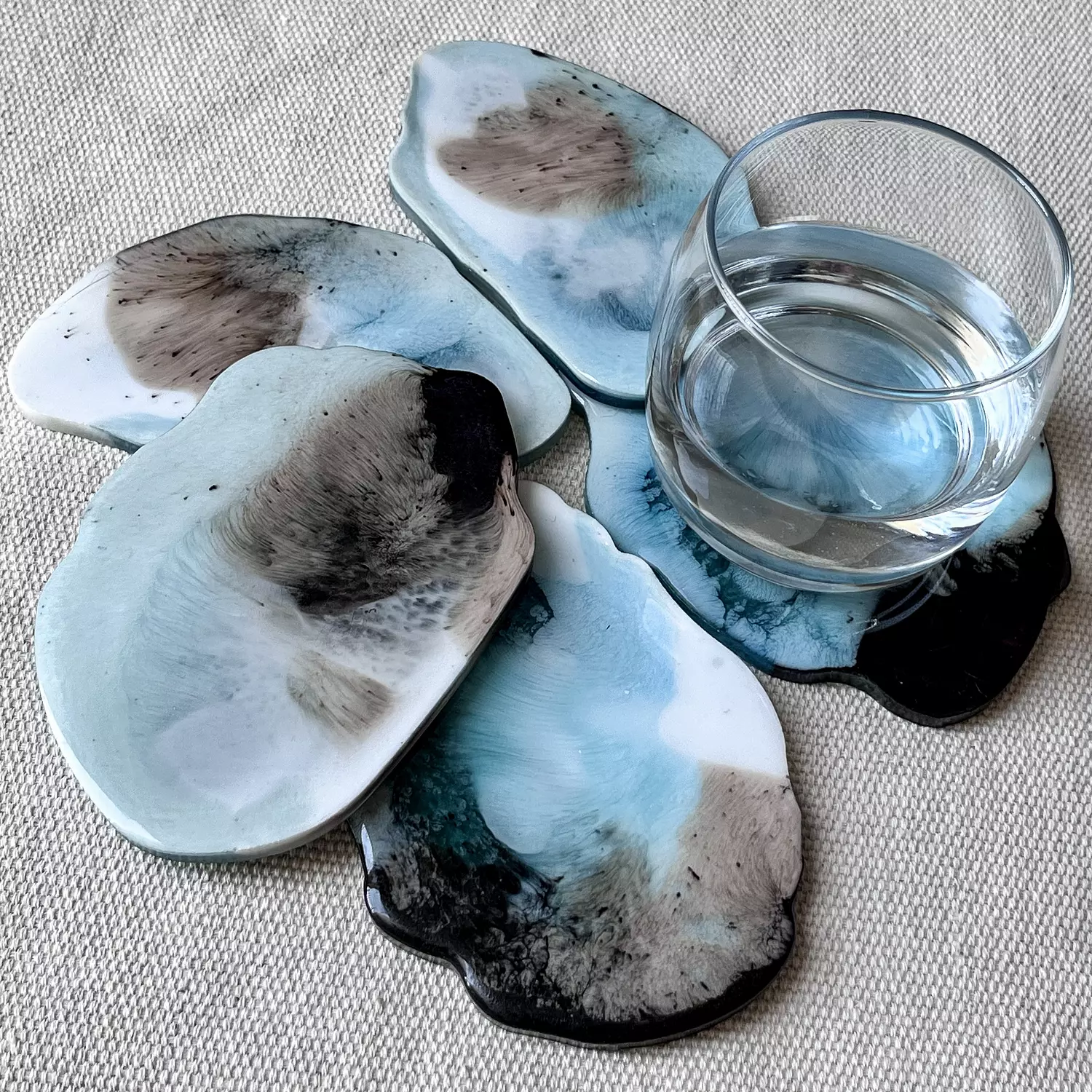 Irregular coasters set of 5 hover image