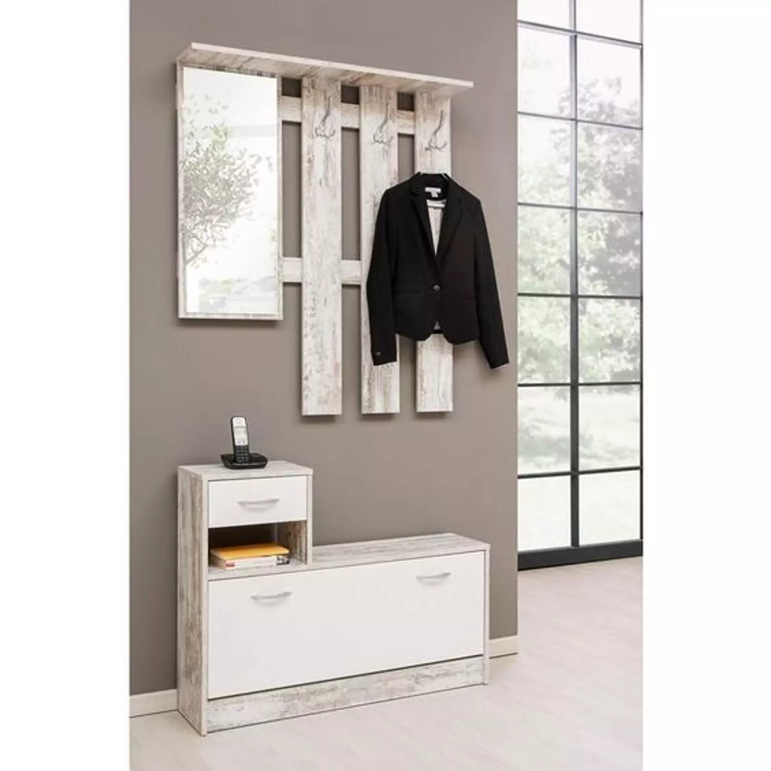 Banquette Shoe Storage 90x30x190 cm - Artco.sho071 12