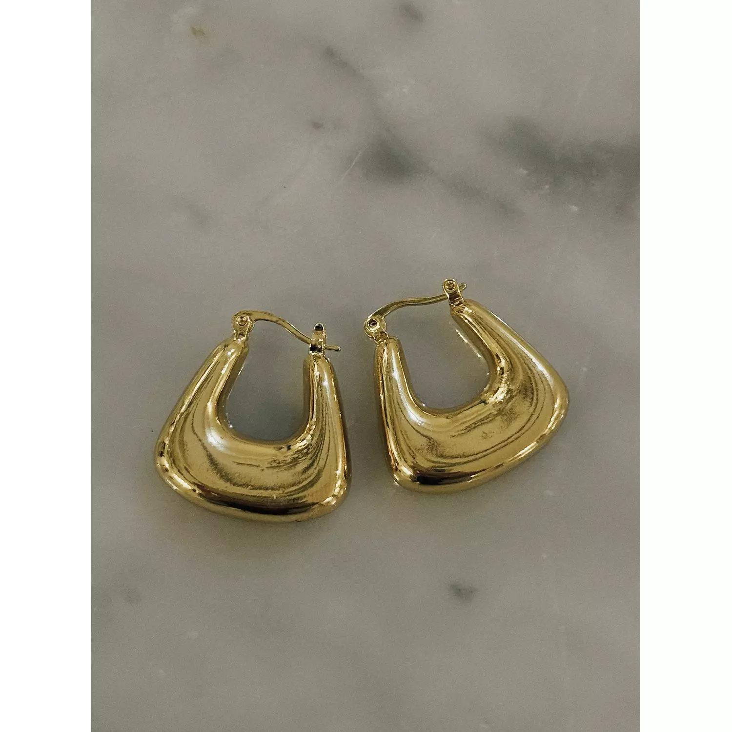 Gold chunky earings  hover image