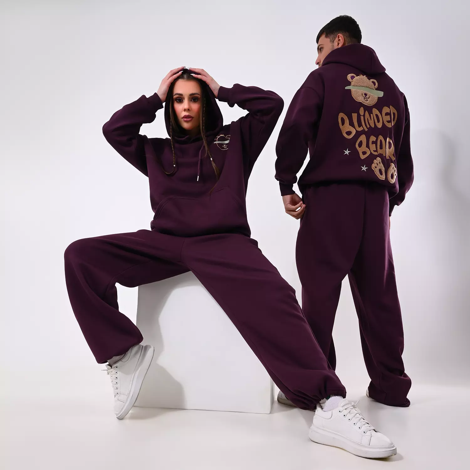 Maroon unisex set 3