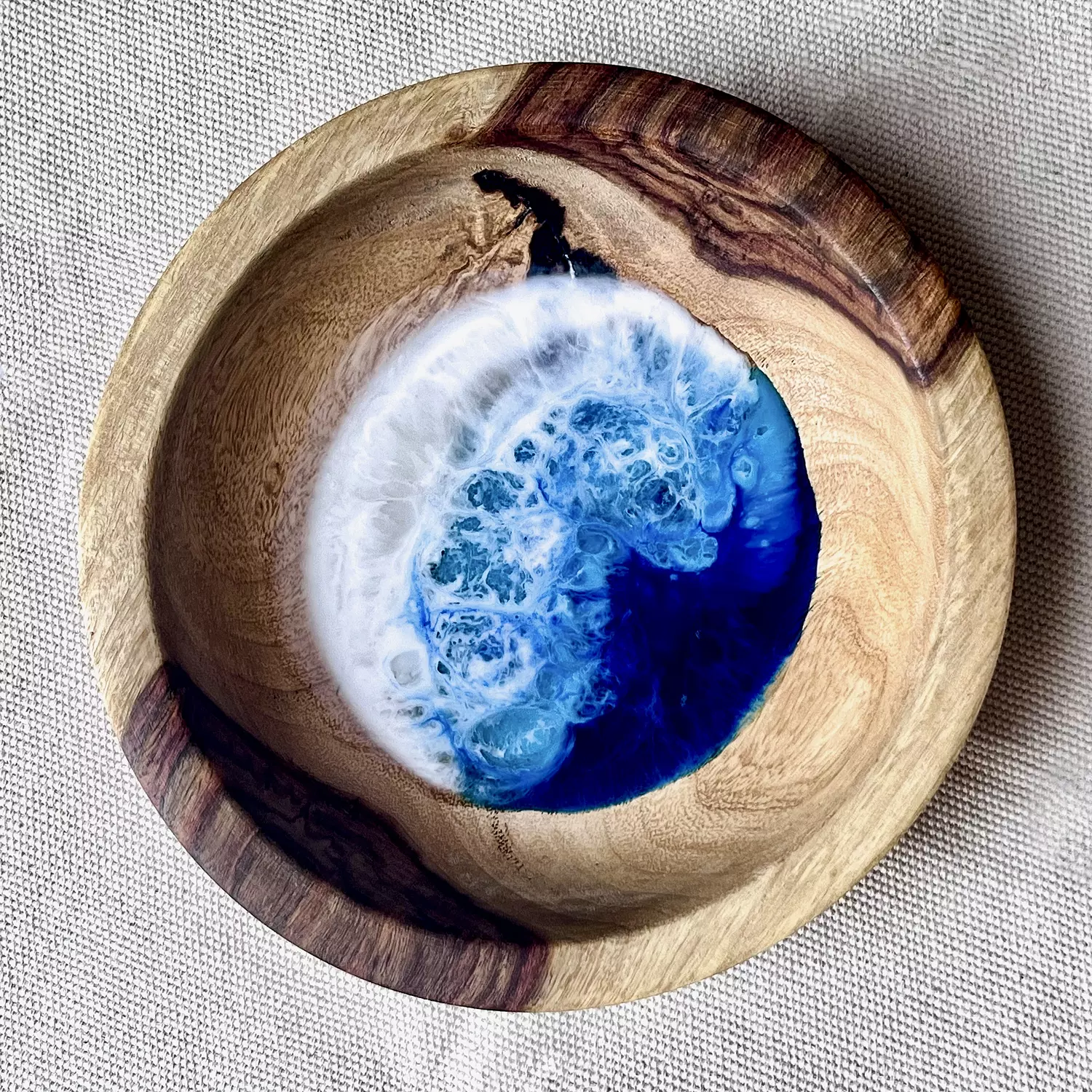 Sea light wooden bowl 2