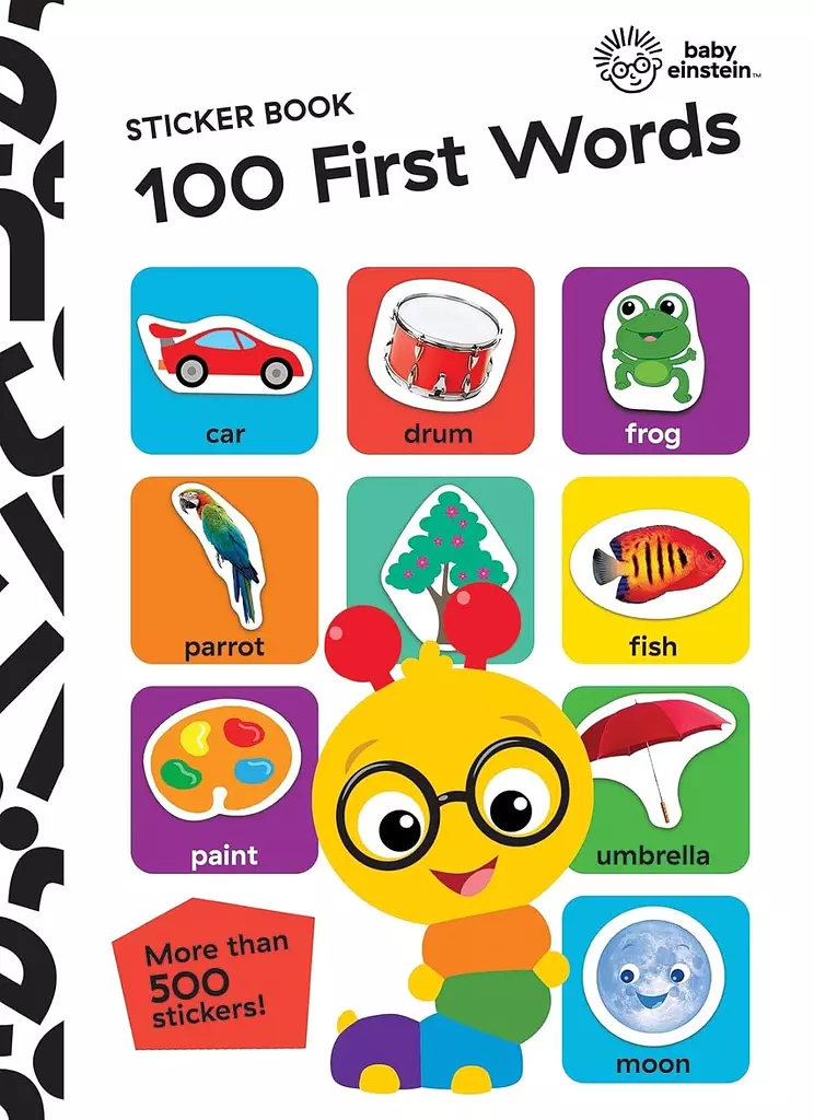   PI Kids 100 First Words Sticker Book - More Than 500 Stickers Included!