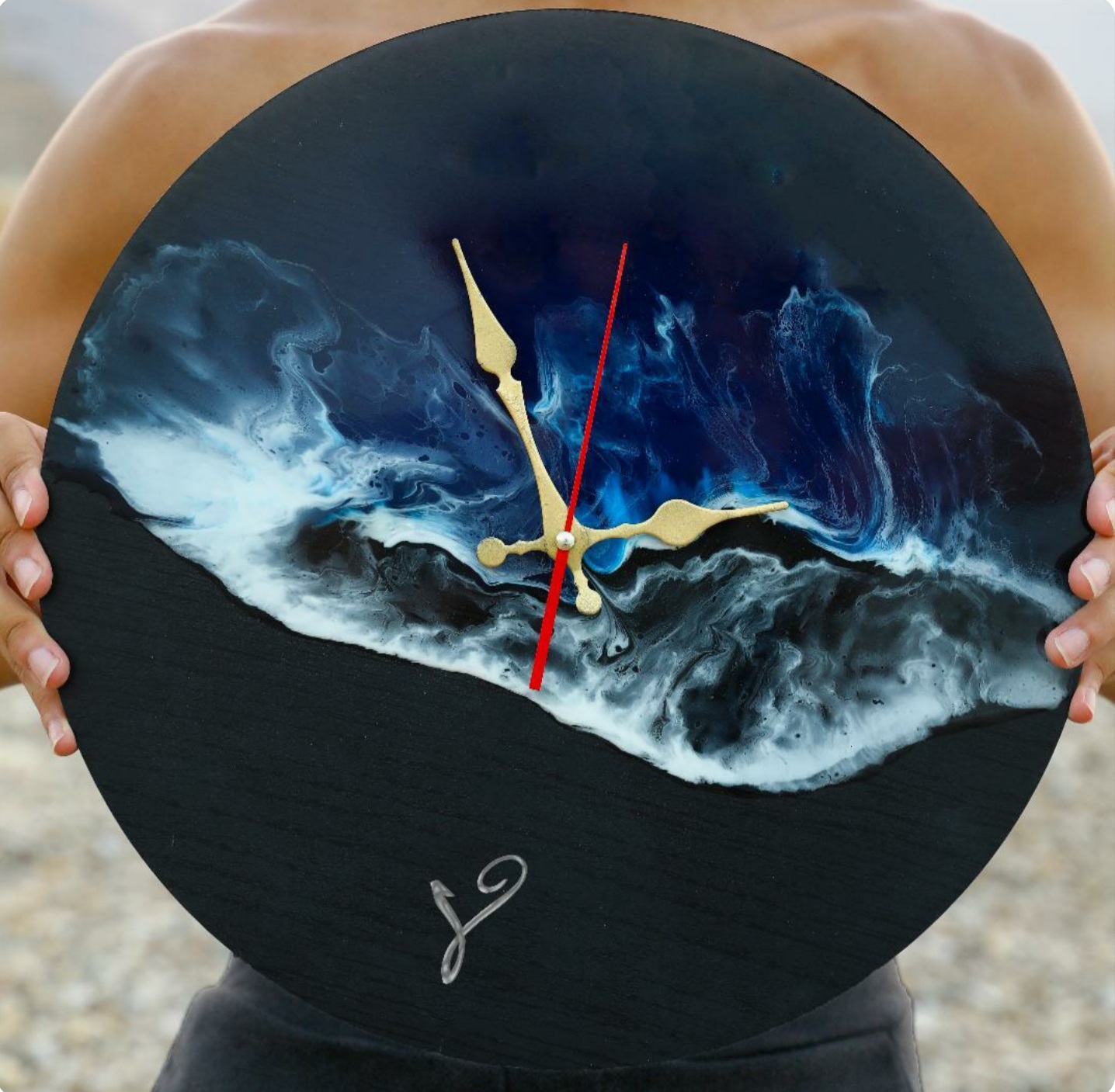 Alaska Black Sand wall Clock  1