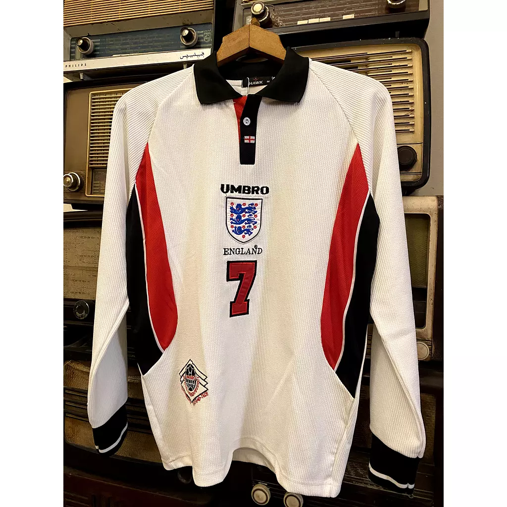 England 1998 Home Jersey - Long Sleeve