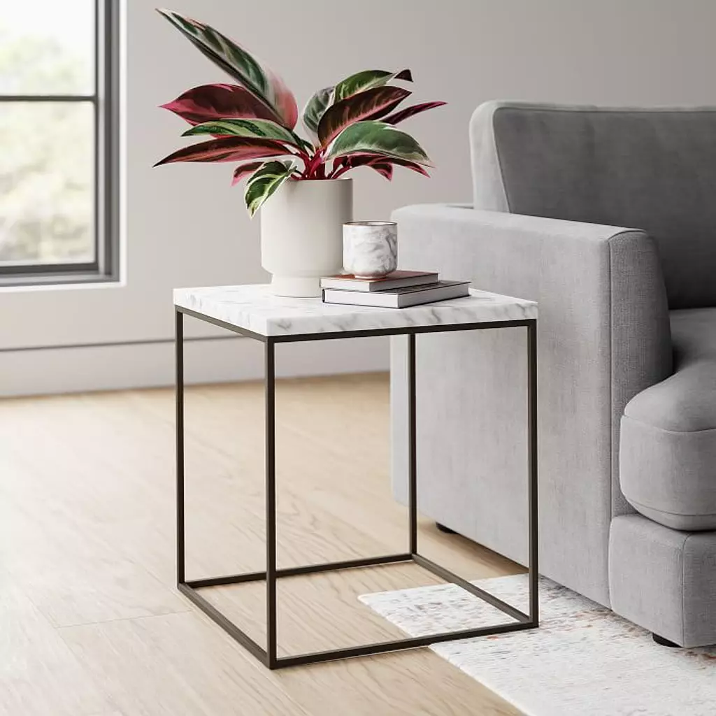 Steel Square Side Table - SINCO22