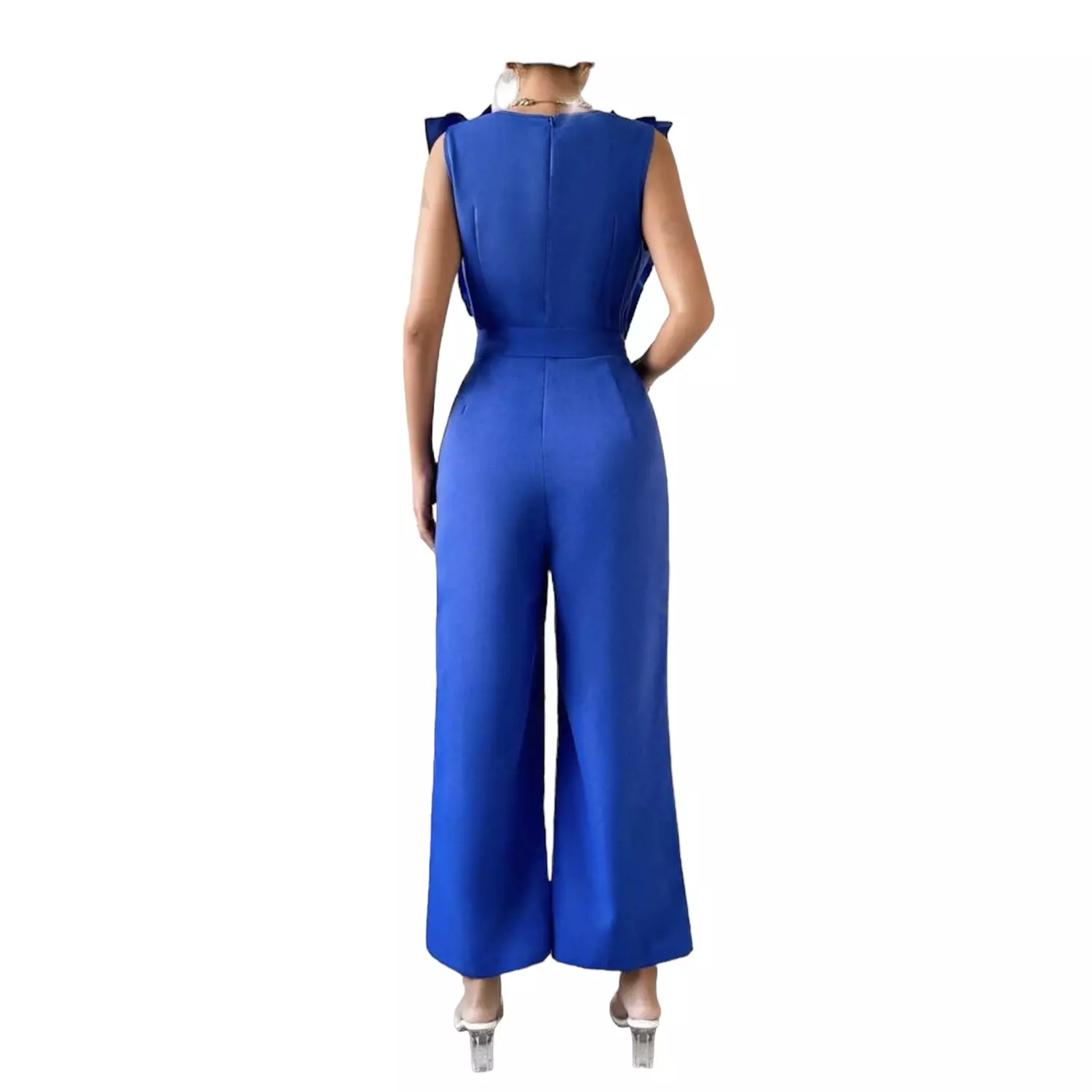 Blue Ruffle Jumpsuit 1