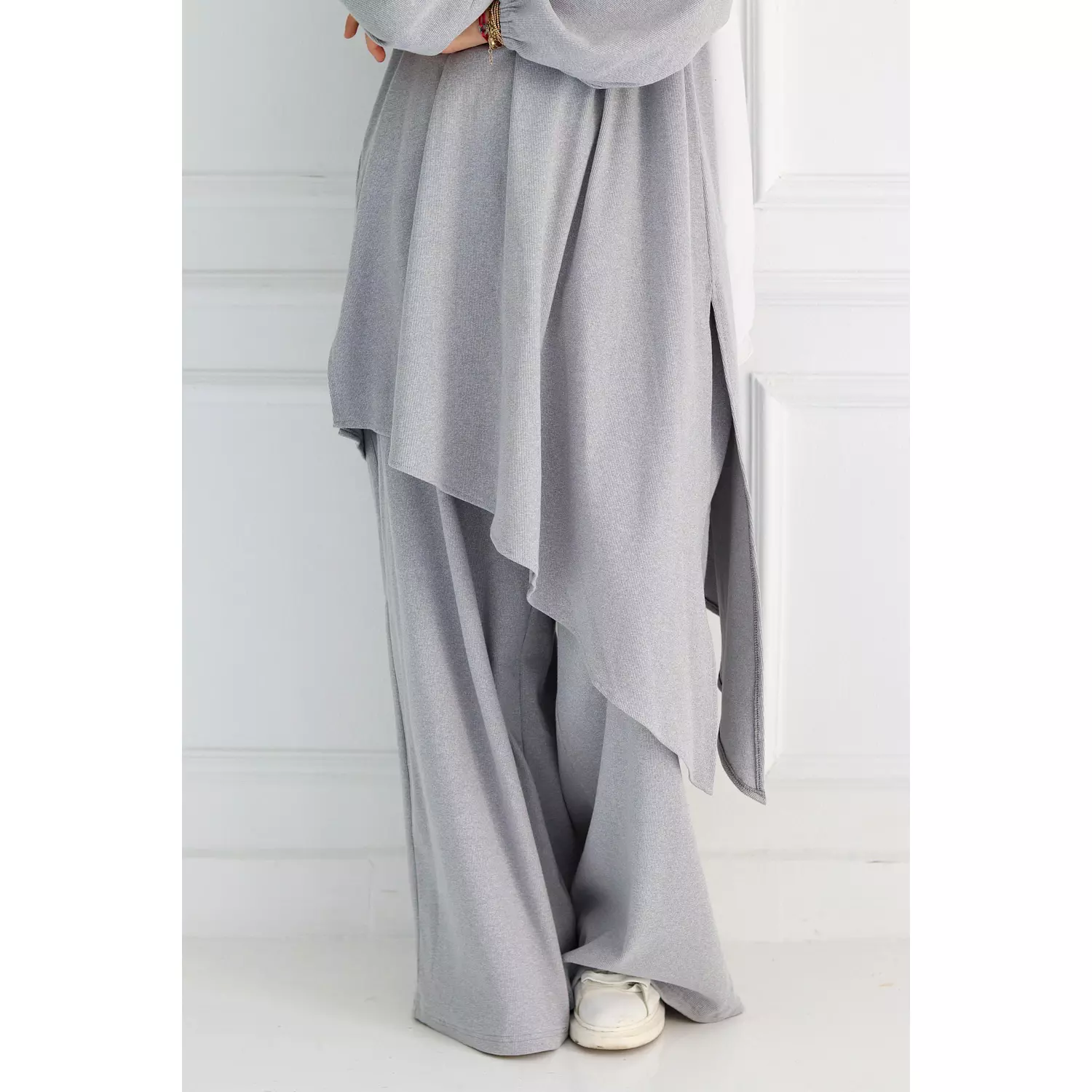 Light Grey Set Tunic & Pants 15