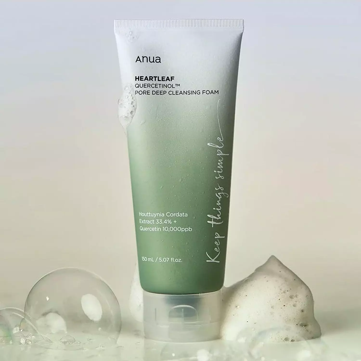 Anua renewal Heartleaf Quercetinol Pore Deep Cleansing Foam 150ml hover image