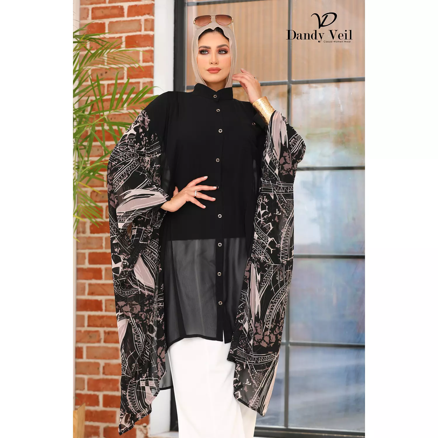 Chiffon Poncho .. Code 7024 2