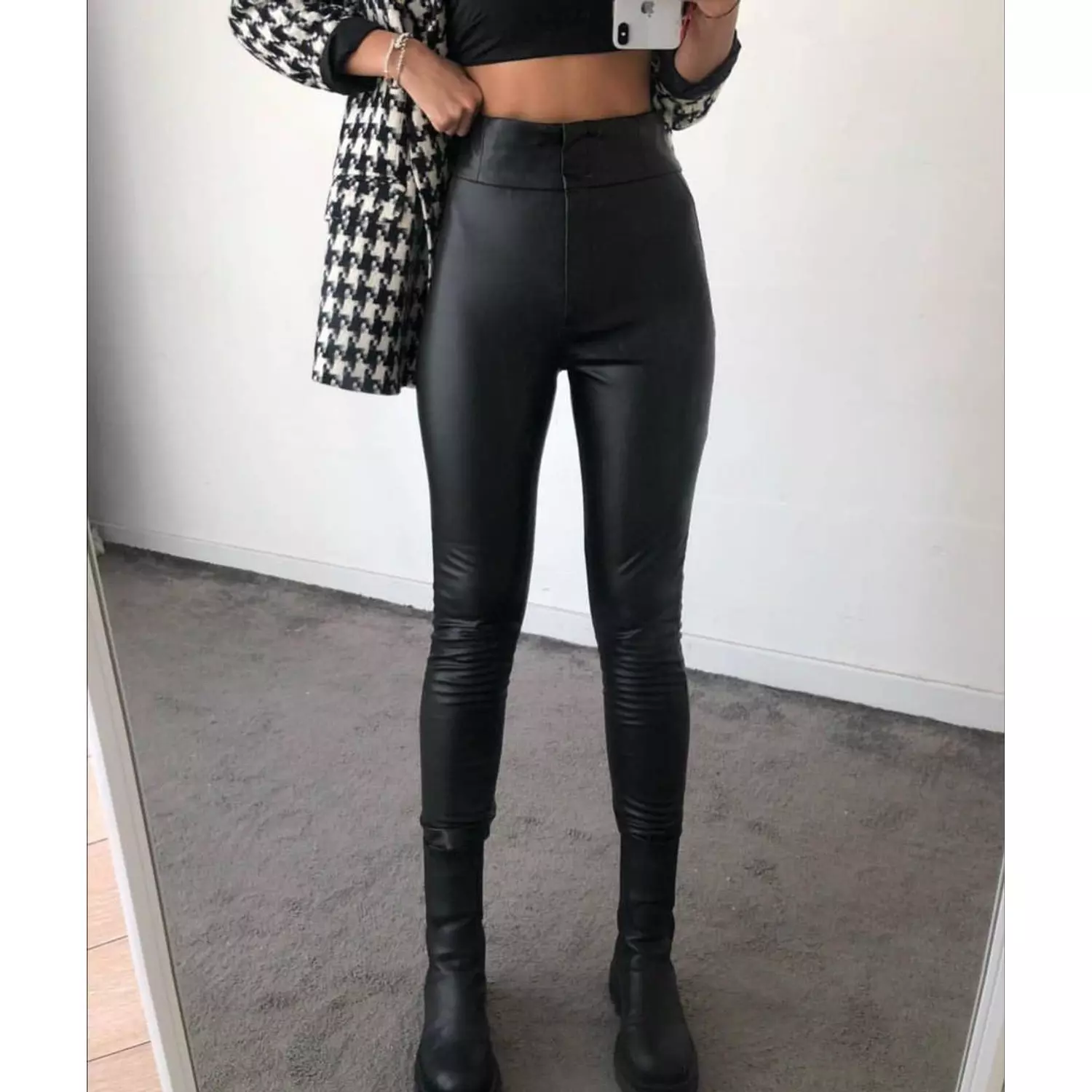 Skinny leather pants  3