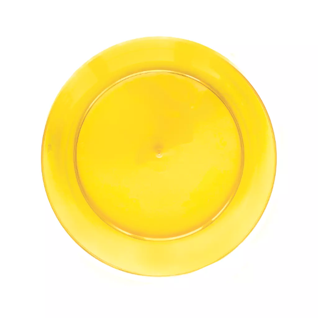 Yellow Plastic Plates