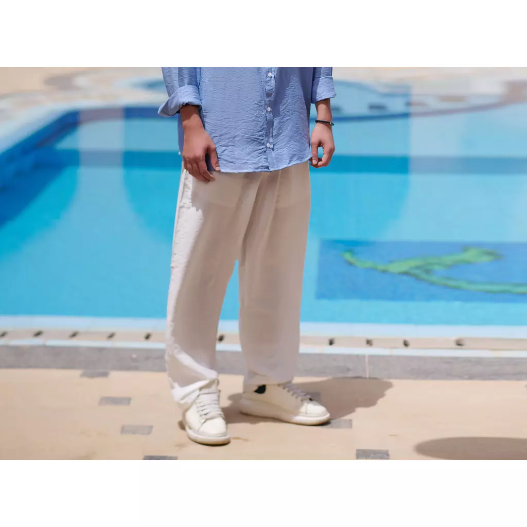 White Linen Pants  