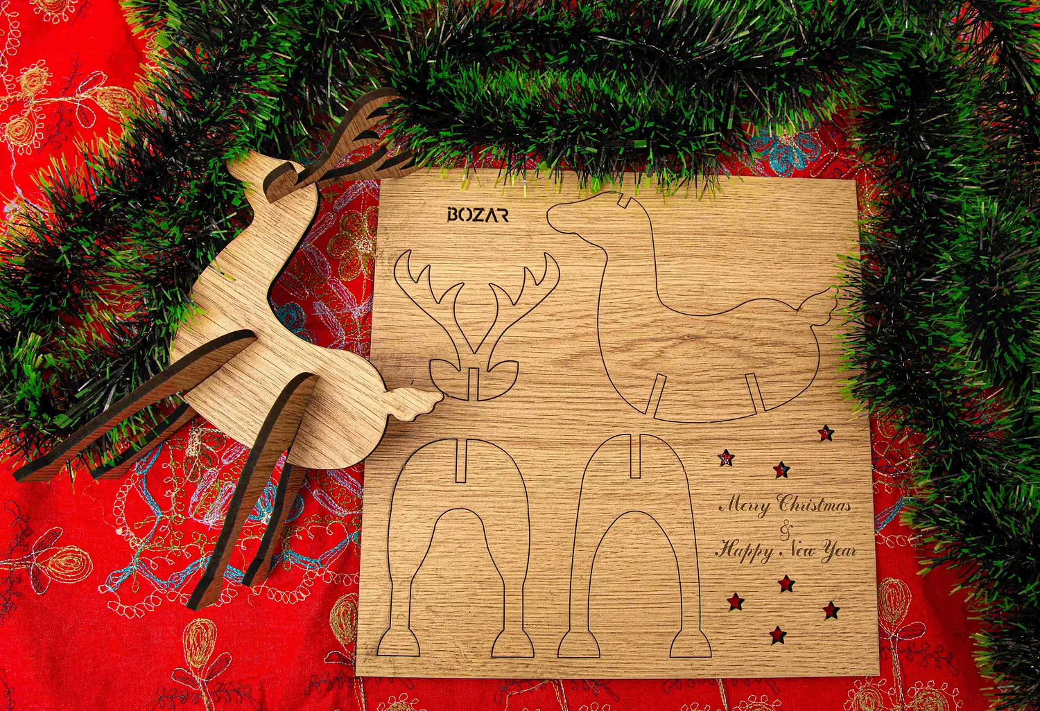 Christmas Deer Puzzle Card hover image