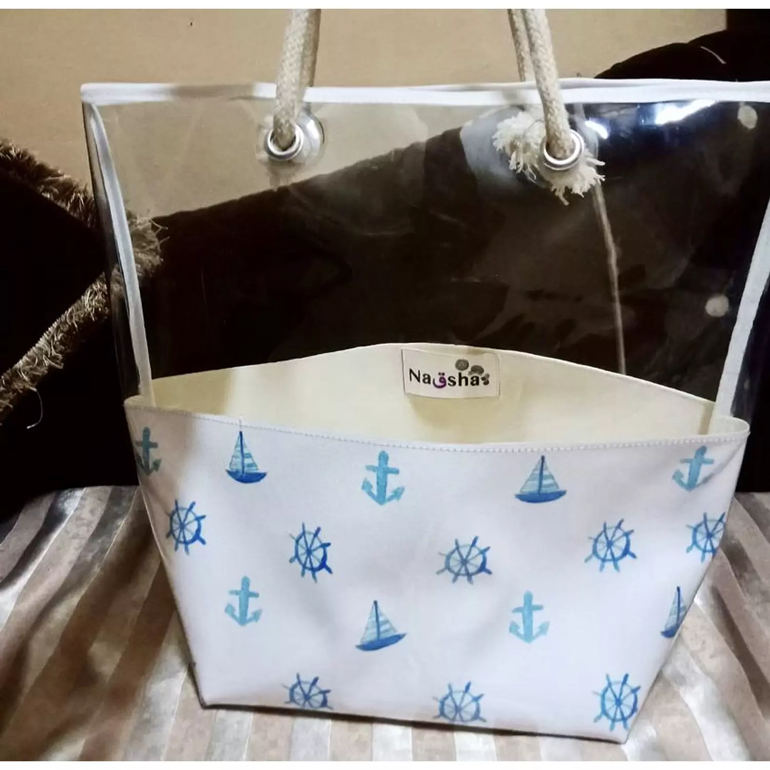 Sailor Anchor Half See-Through Tote (by order) hover image