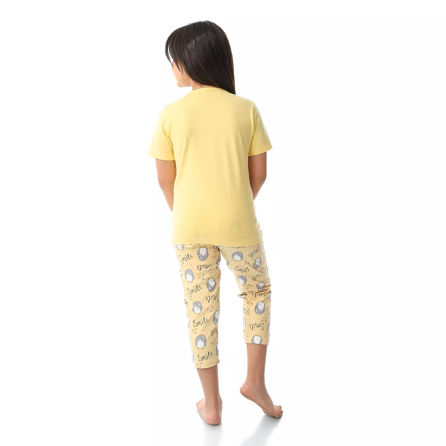 Girls Smile Pajama - Yellow 3