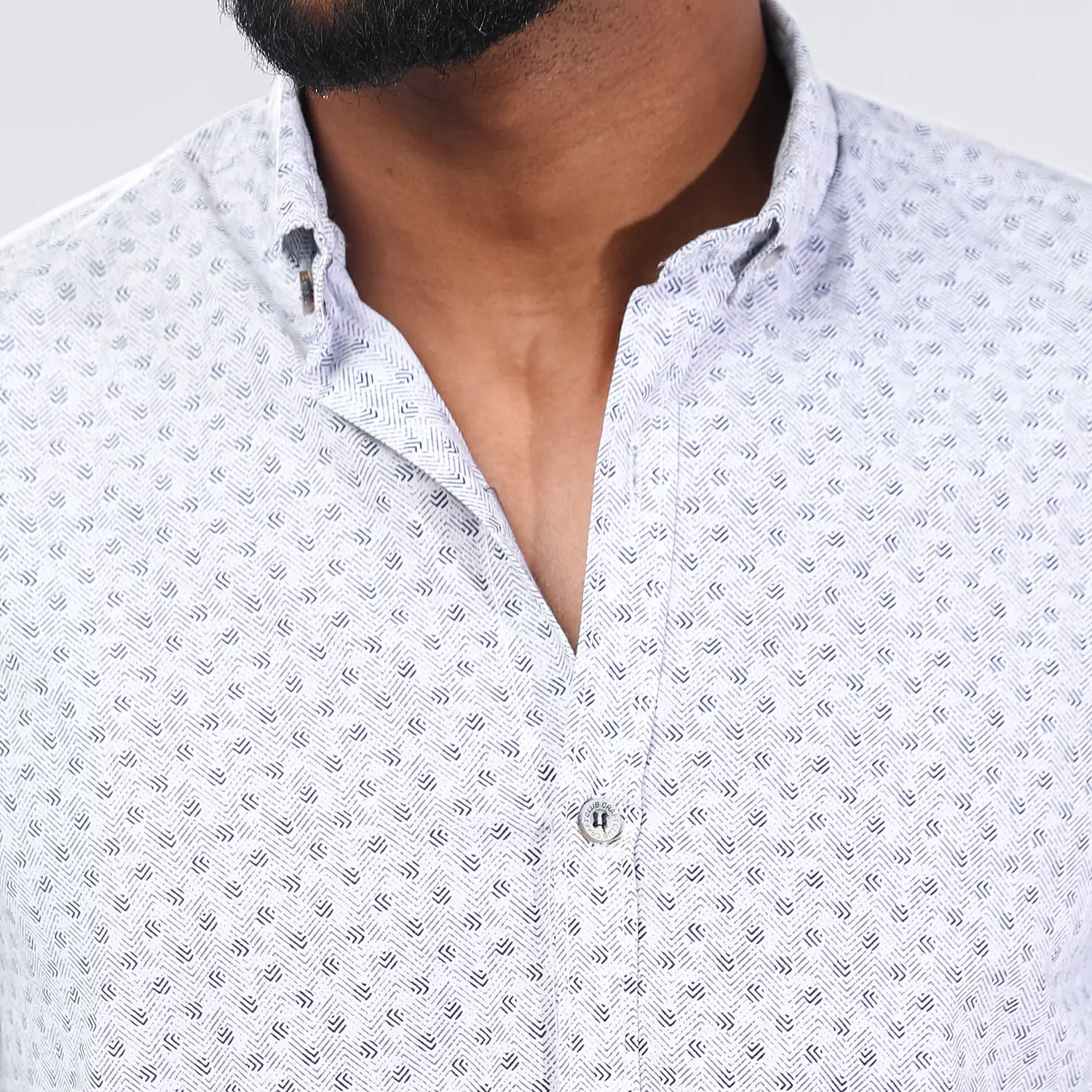 Patterned Half Sleeve Shirt Slim Fit 2