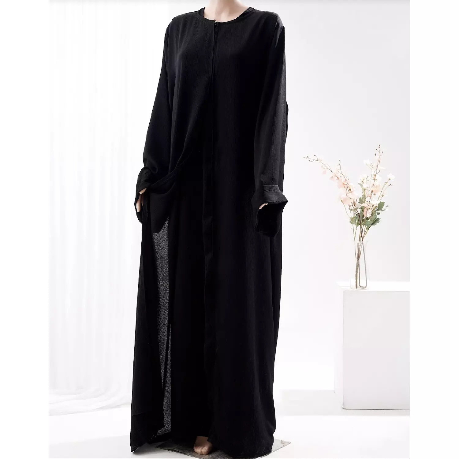 Silk opened Abaya 2