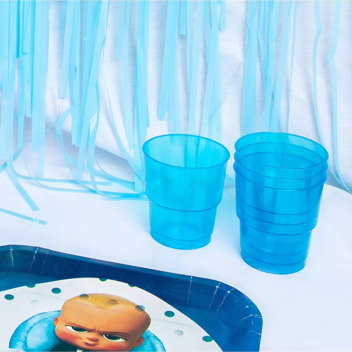 Blue Plastic Cups 1