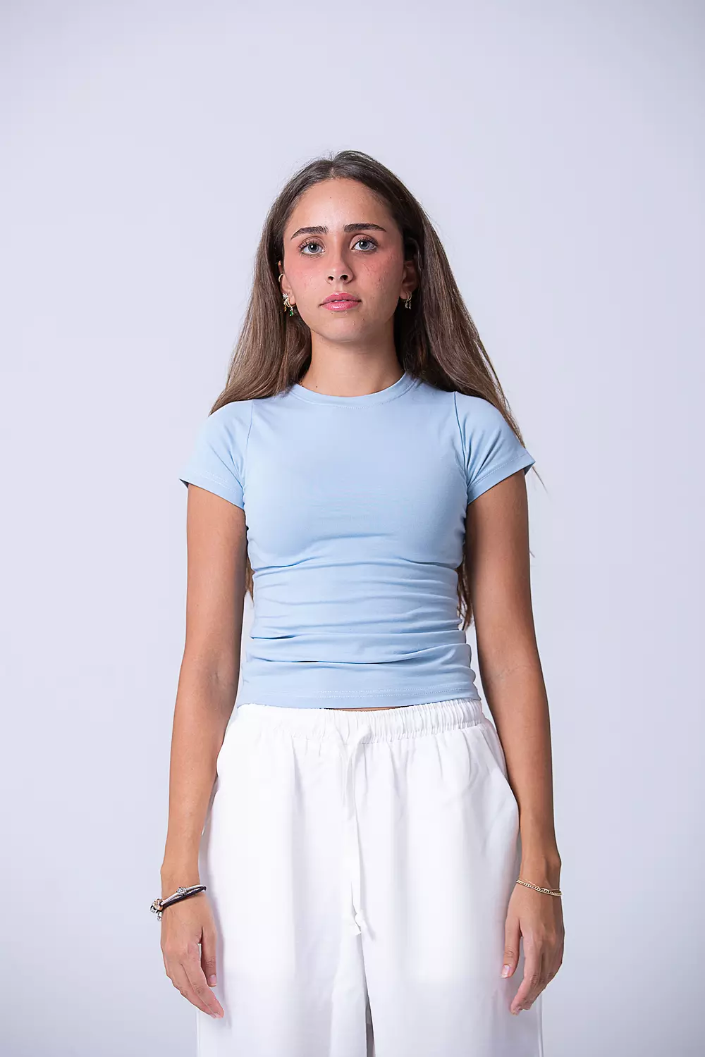 Baby Blue Tight Top hover image