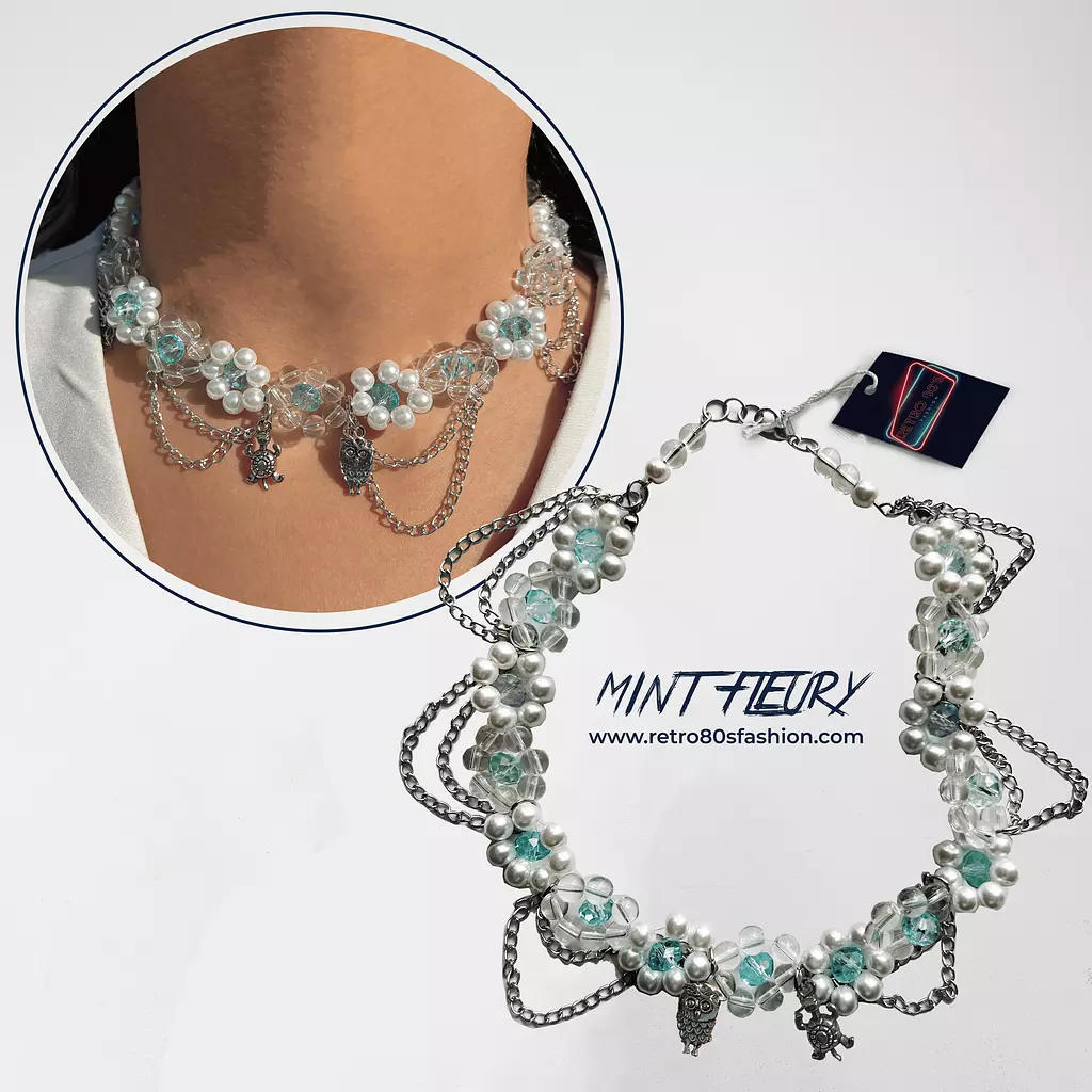 Mint fleury necklace