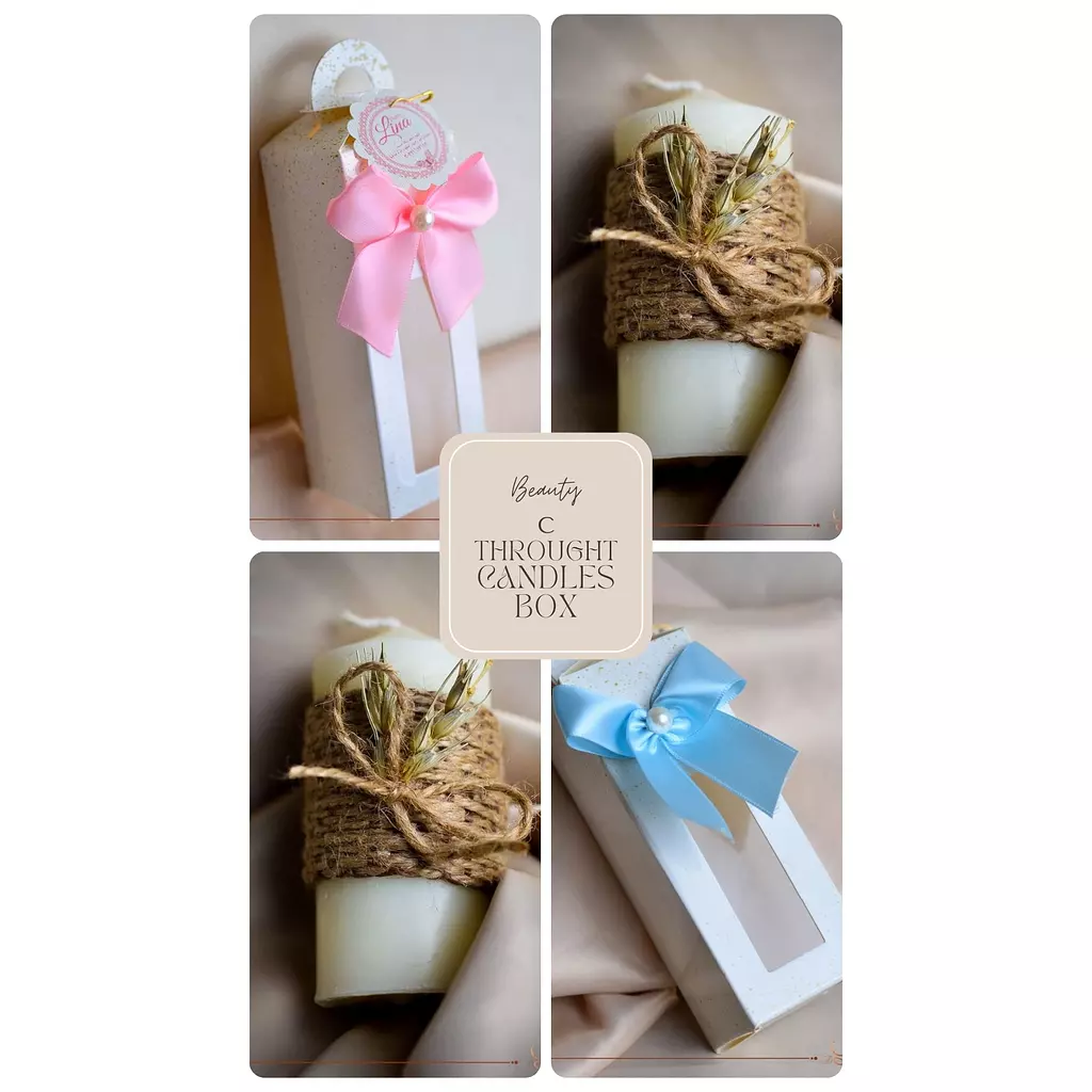 Baby Shower (Giveaways) Decorated Candles Boxes Gifts 