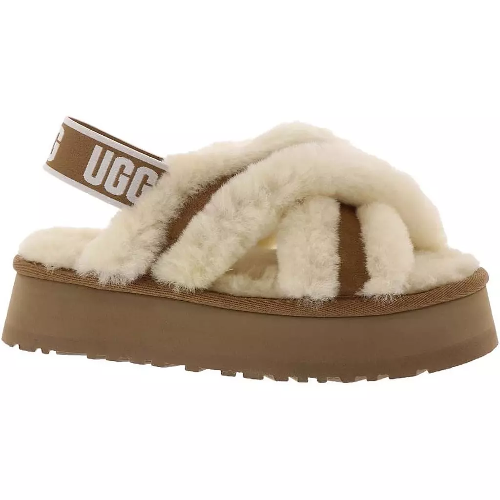 UGG womens Disco Cross Slide Slipper