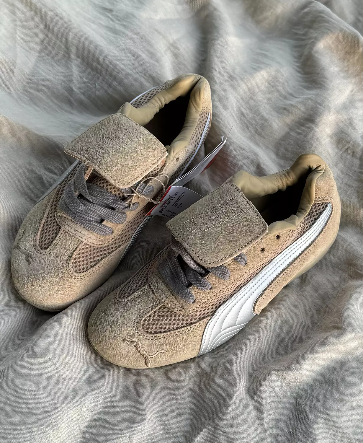 Puma x Open Yy Speedcat Prairie Tan Matte Silver 3