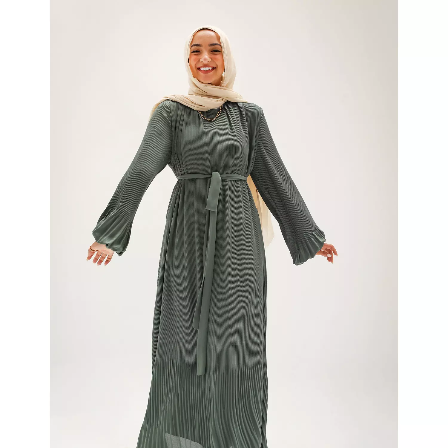 Olive Dreamy Swirl Dress 1