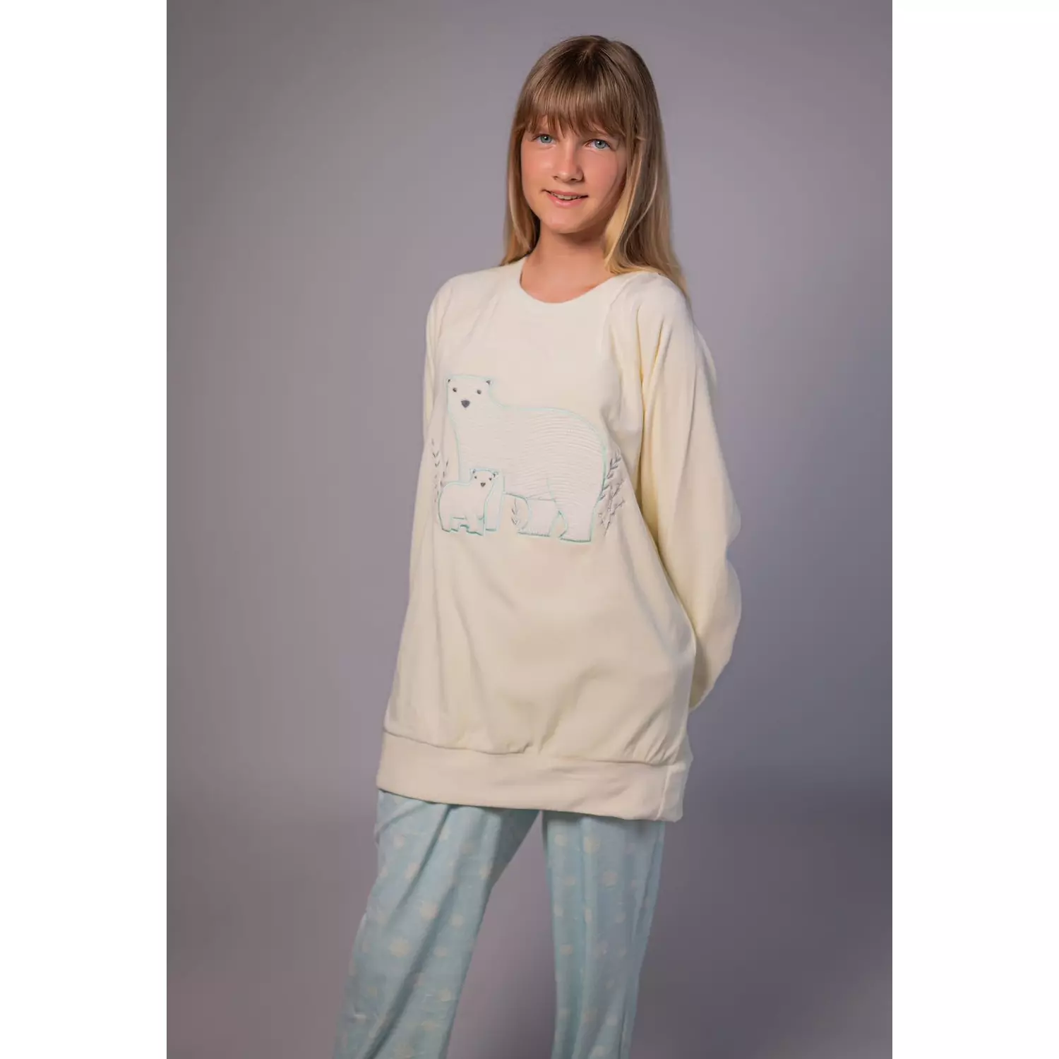 WHITE BEARS WINTER PAJAMAS  hover image