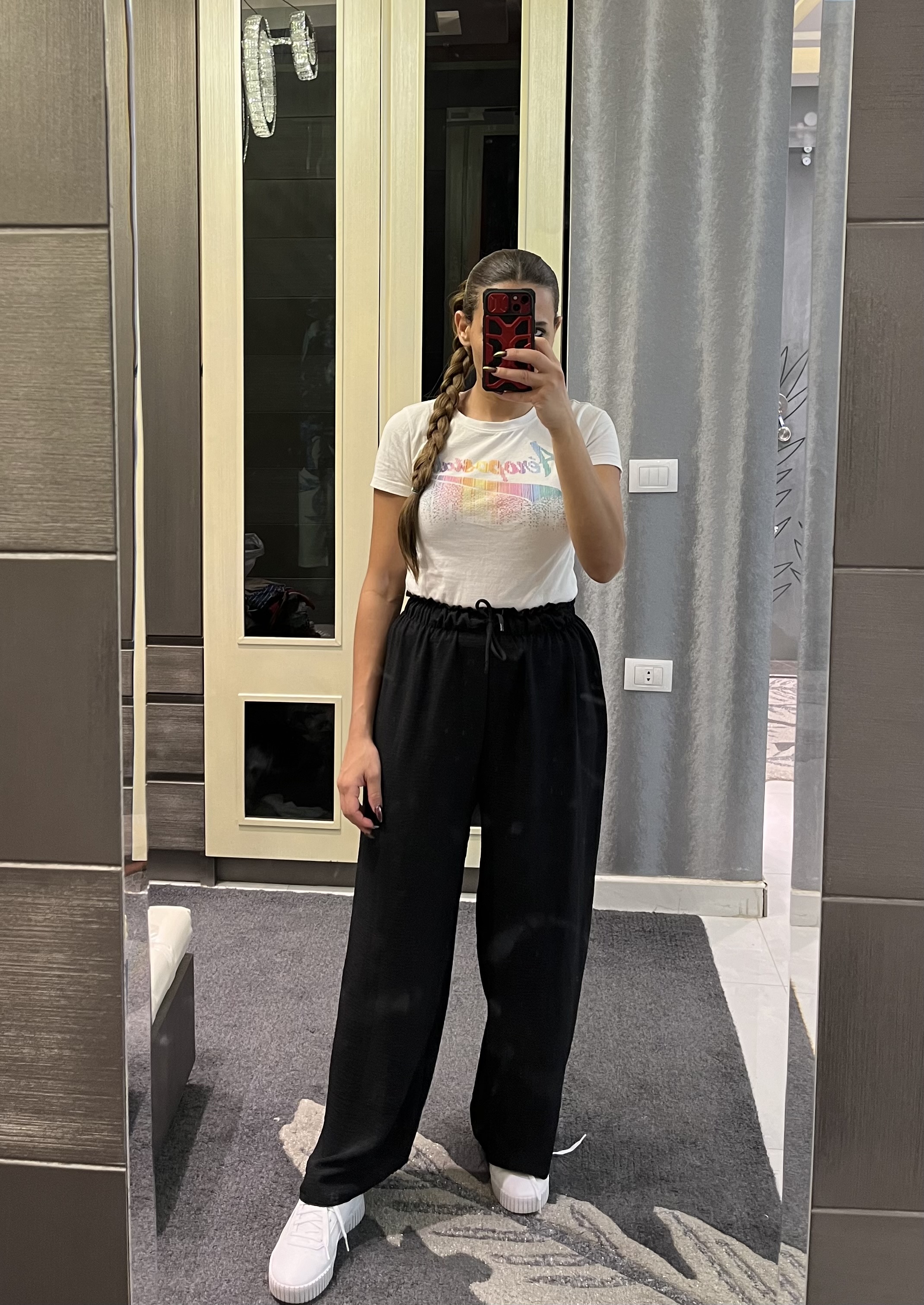 Black Wide leg Pants hover image