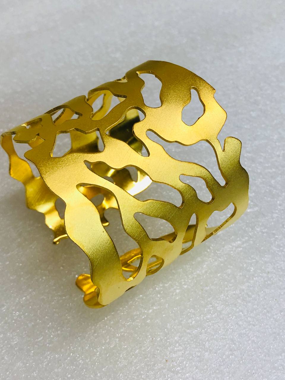 Gold plated brass bracelet  hover image