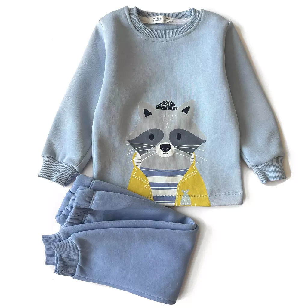 Sailor Raccoon Cotton Fleece PJs