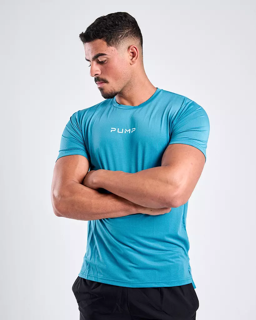 MEN'S CORE TECH T-SHIRT - Azure Blue