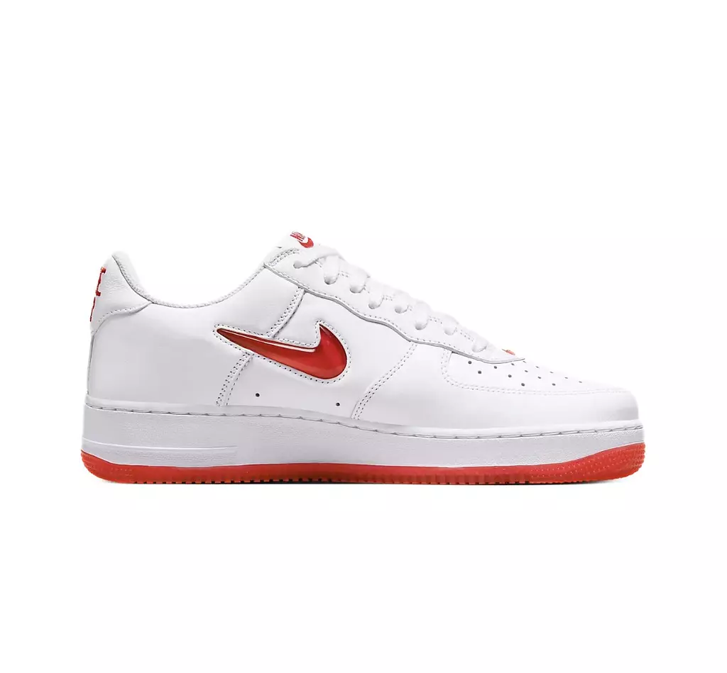 Air Force 1 Jewel 'Color of the Month - White University Red'