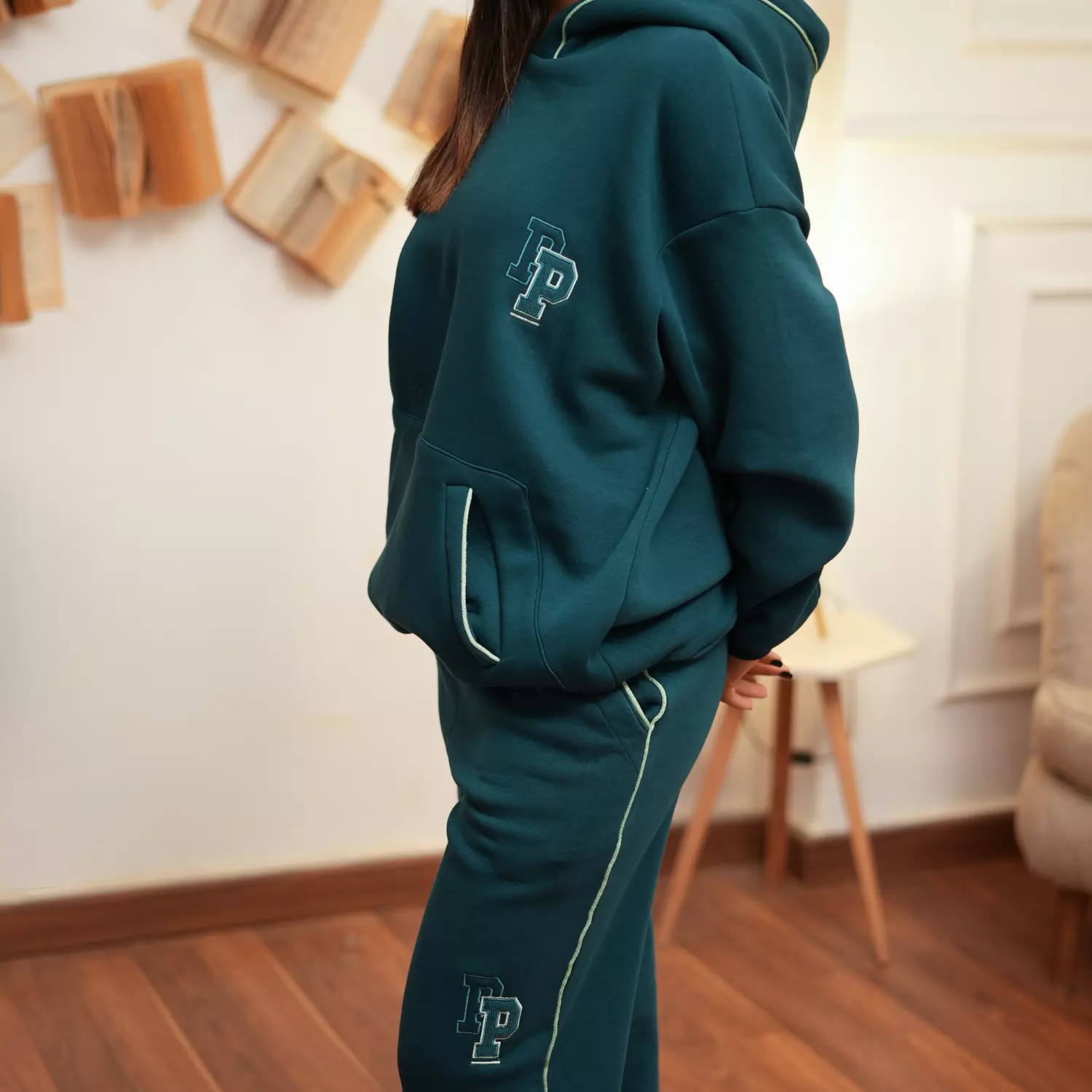 Teal Unisex Hoodie  3