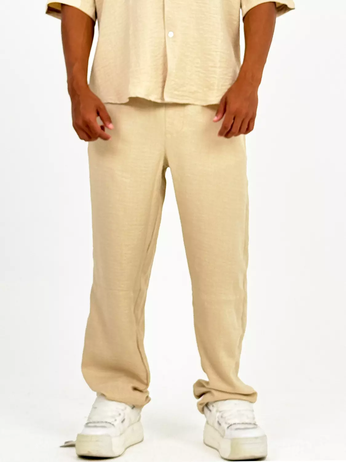 Beige linen pants  3