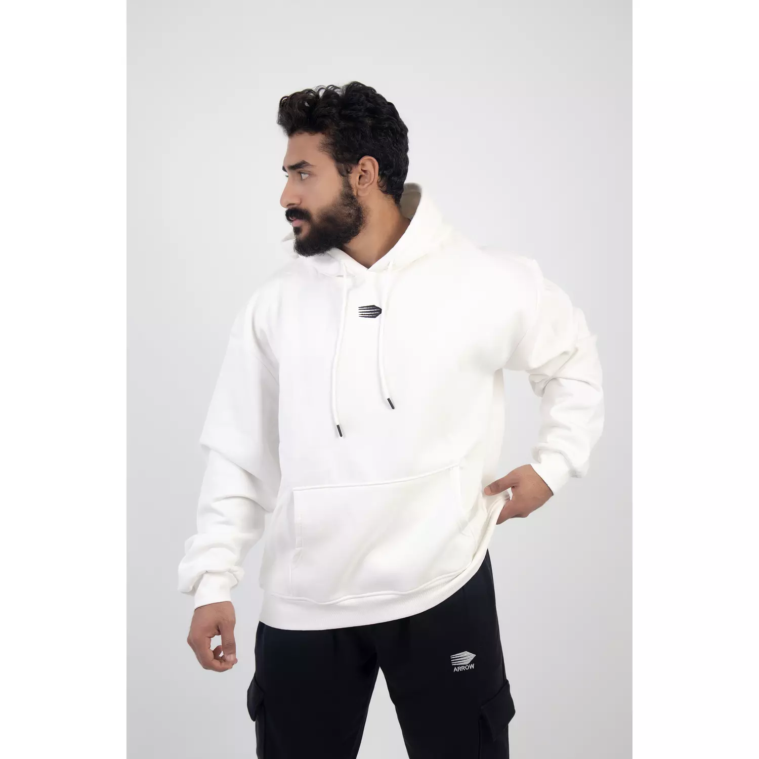 oversized Hoodie White hover image