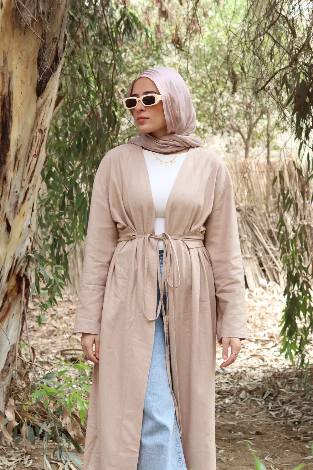 Linen Maxi Cardigan  hover image