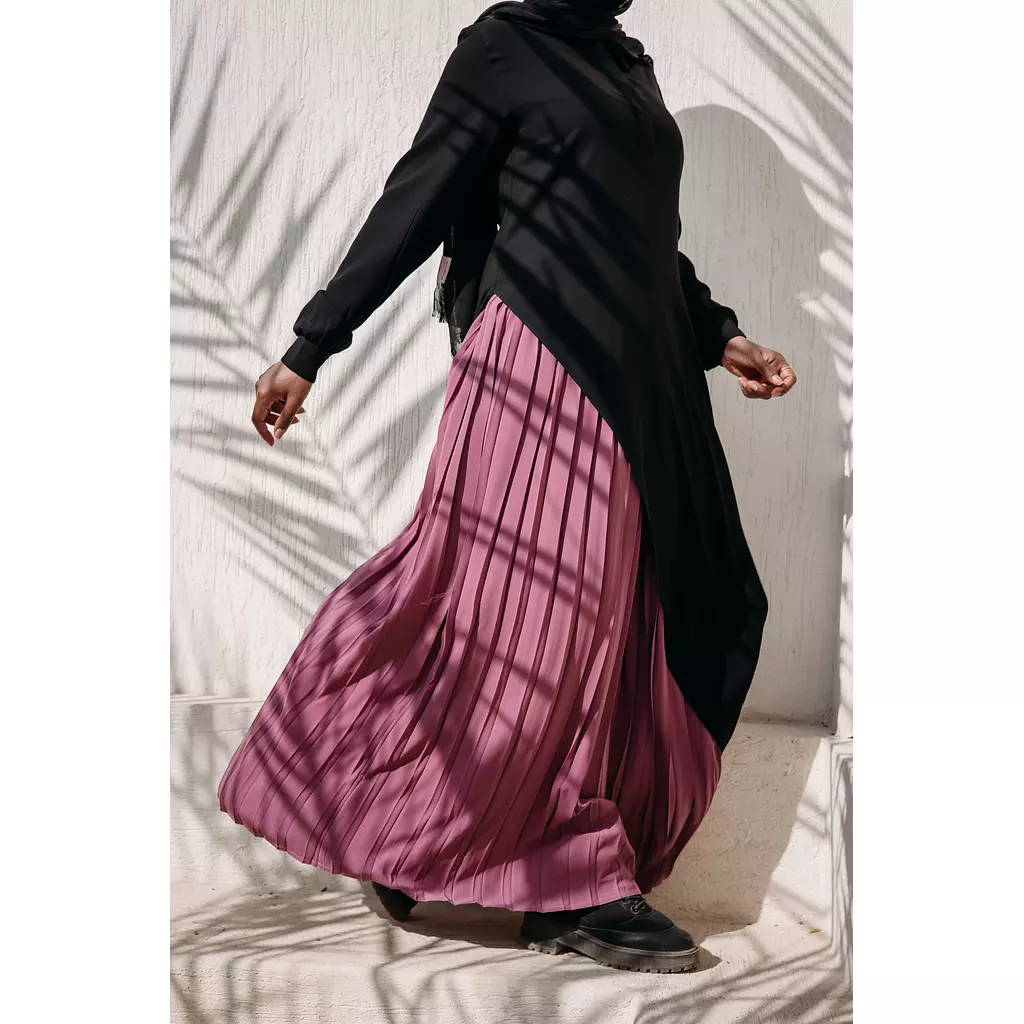 Pleated Skirt in Pink