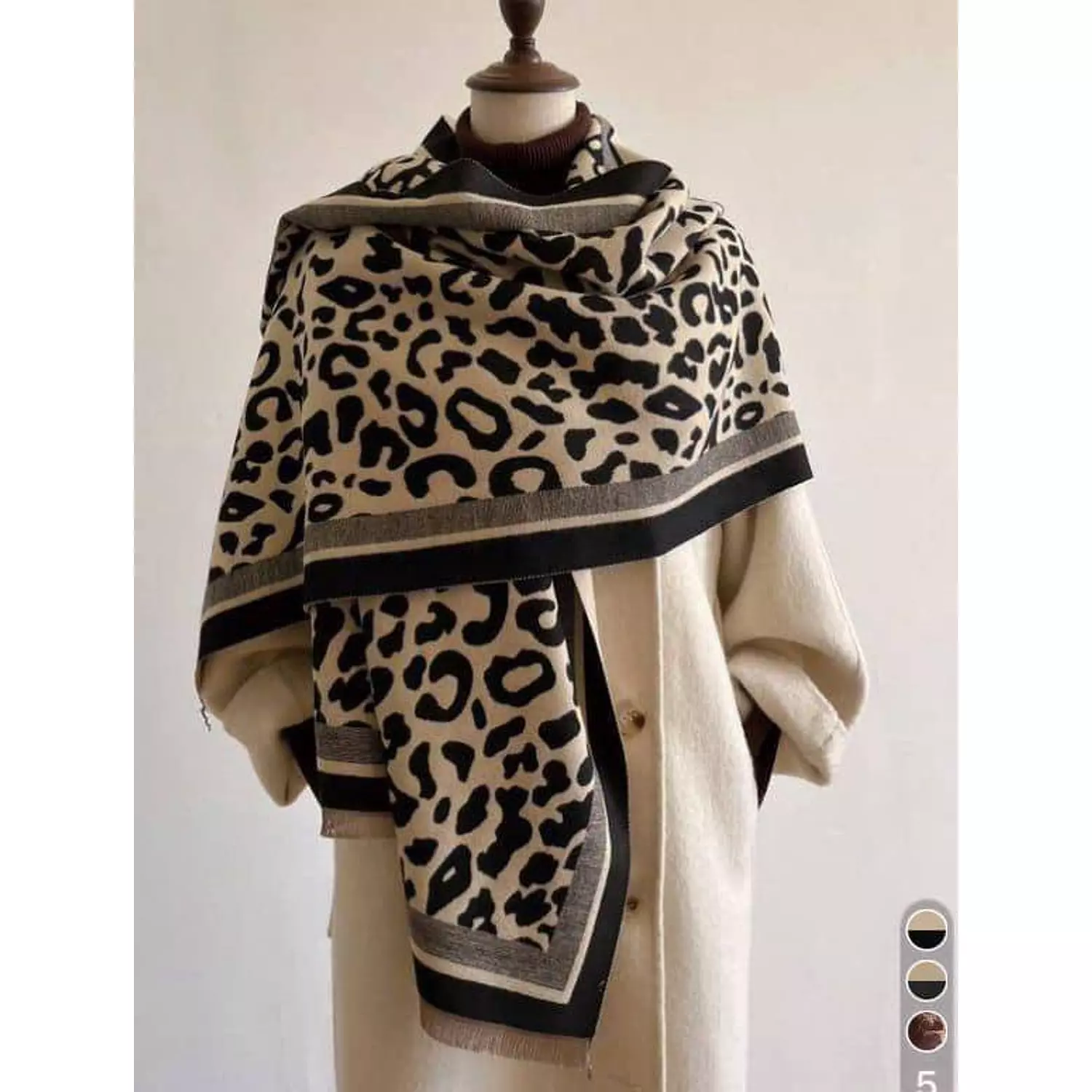 Leopard print scarf  1