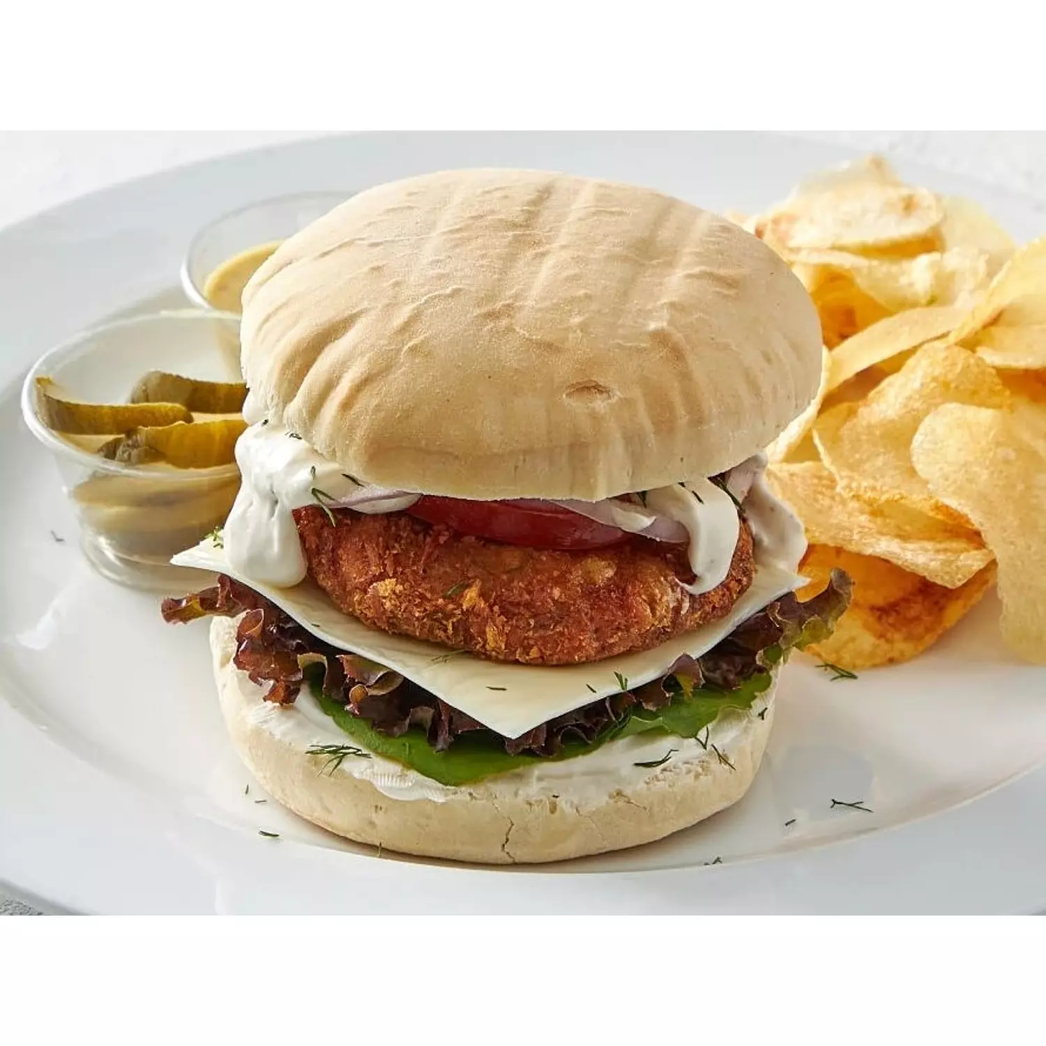 Fried Salmon Burger hover image