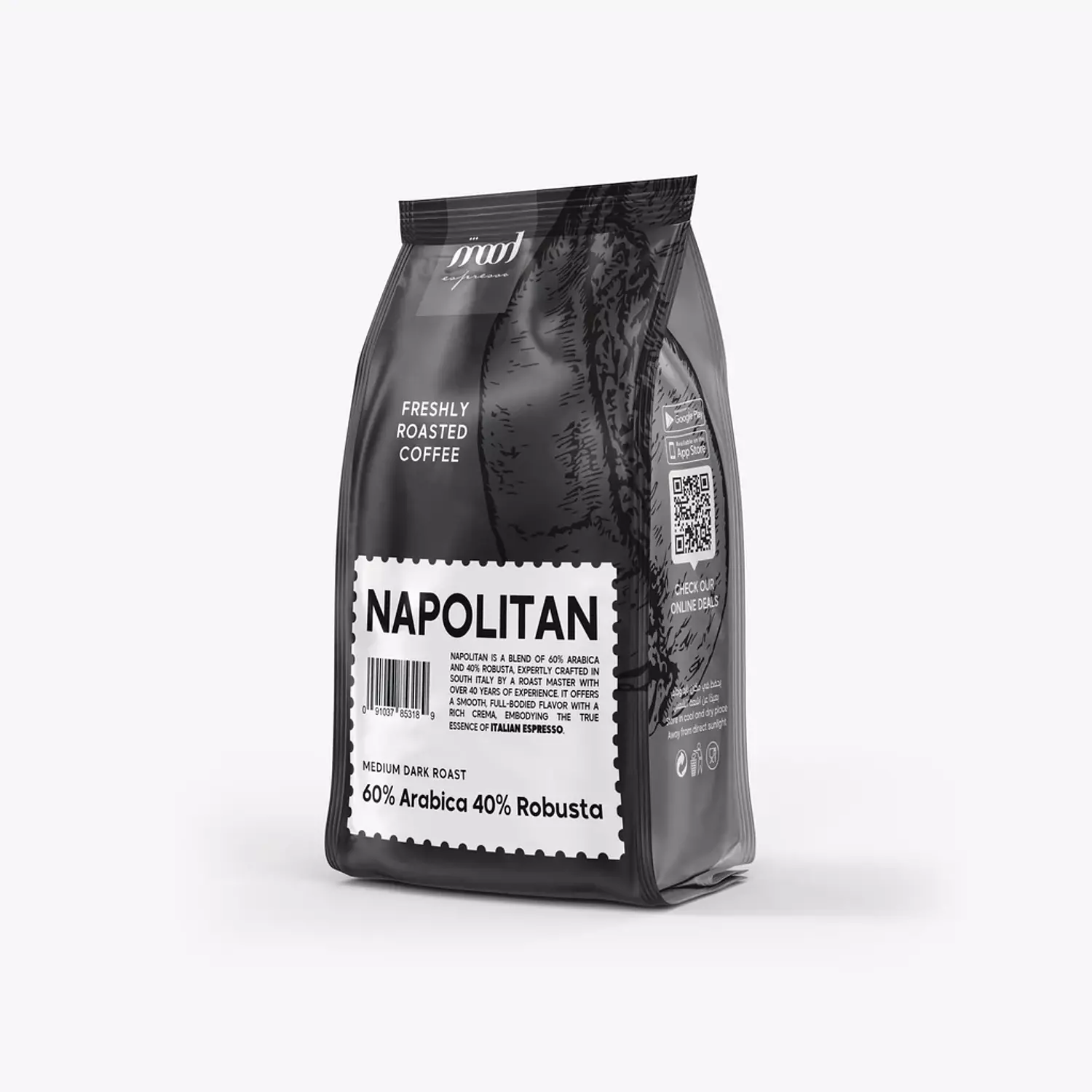 Mood Espresso Roasted Coffee Beans - Napolitan 1000 g hover image