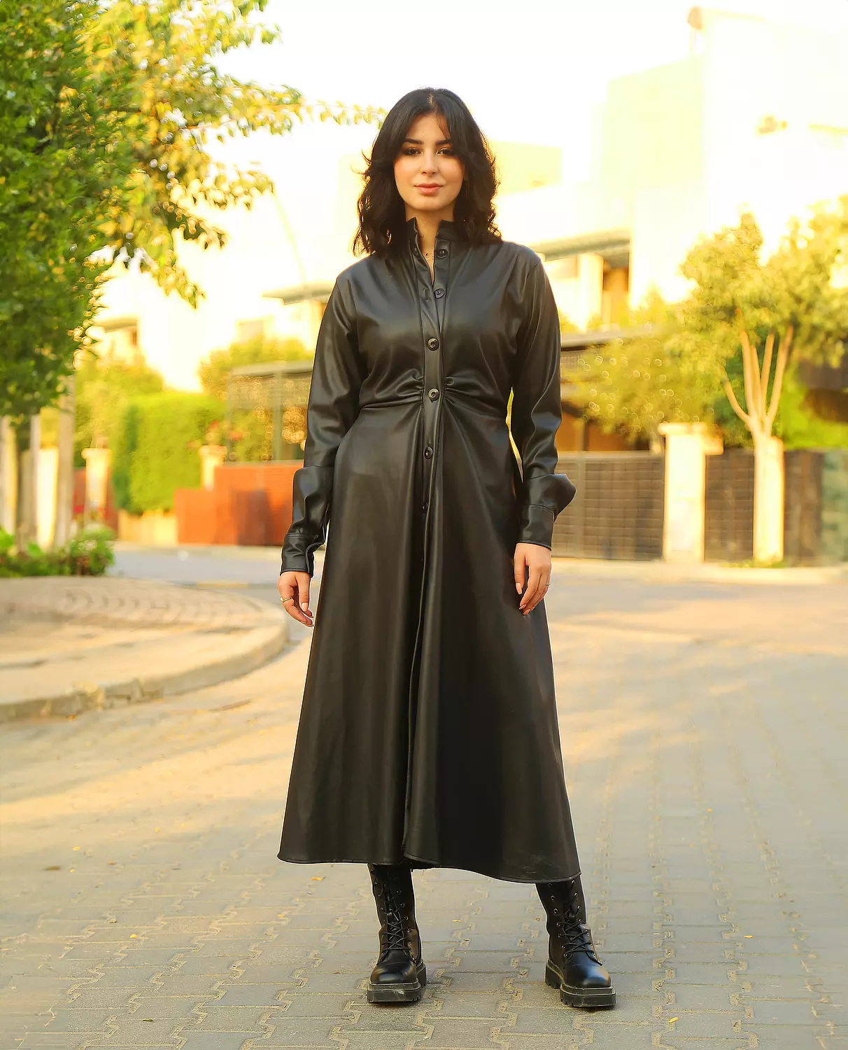 Midi leather dress-2nd-img