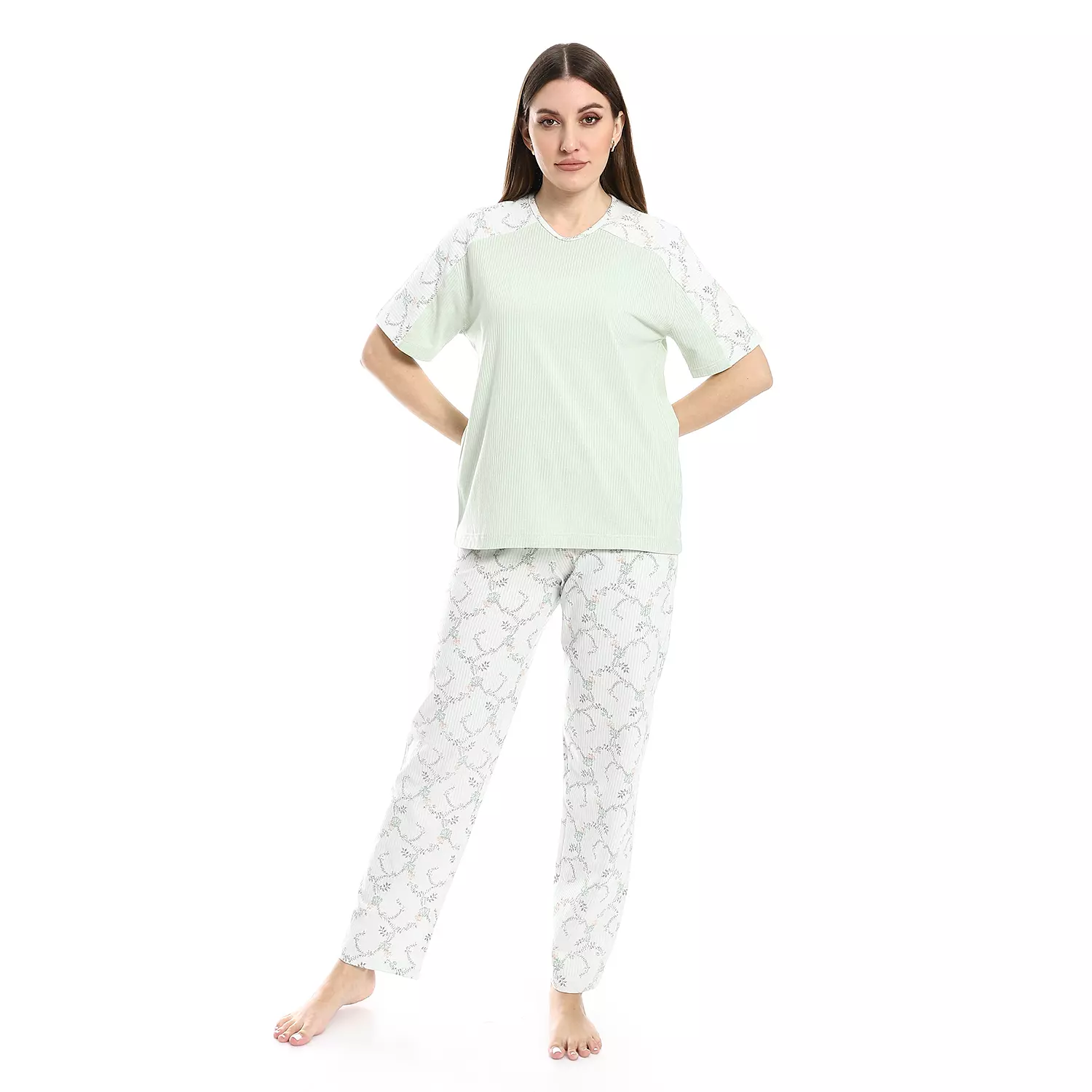 Women Smart PJ - 2608 - Mint 2