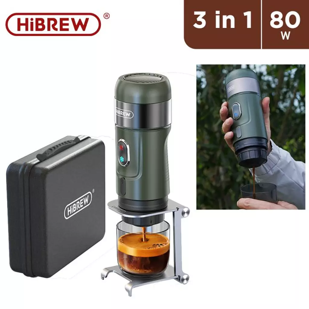 H4B Plus Portable 3 in 1 Coffee Machine Built in Battery