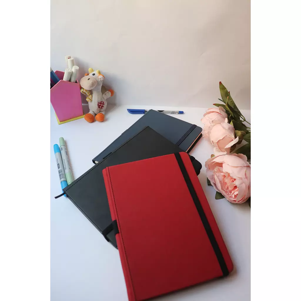 Red- undated planner&notebook