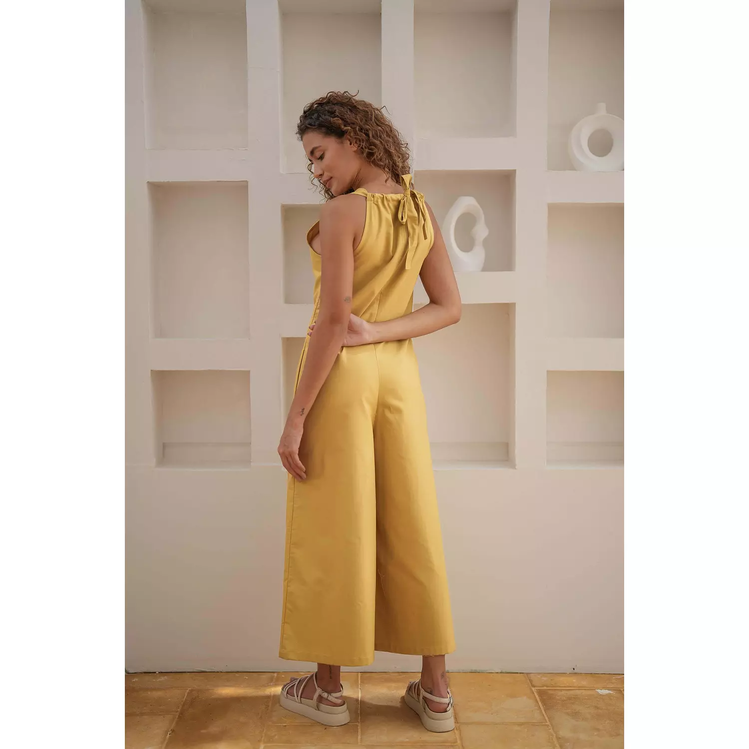 Never Better Jumpsuit Mustard 2