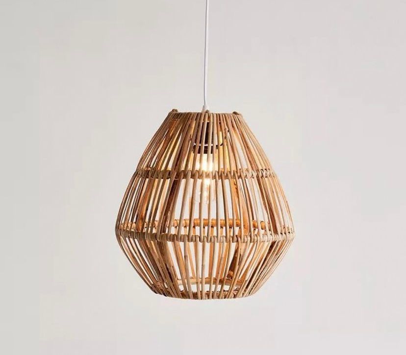 Bamboo chandelier hover image